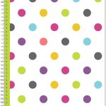 Blue Sky 2022-2023 Academic Year Teacher Weekly & Monthly Lesson Planner, 8.5" x 11", Flexible Cover, Wirebound, Dots (100330-A23)
